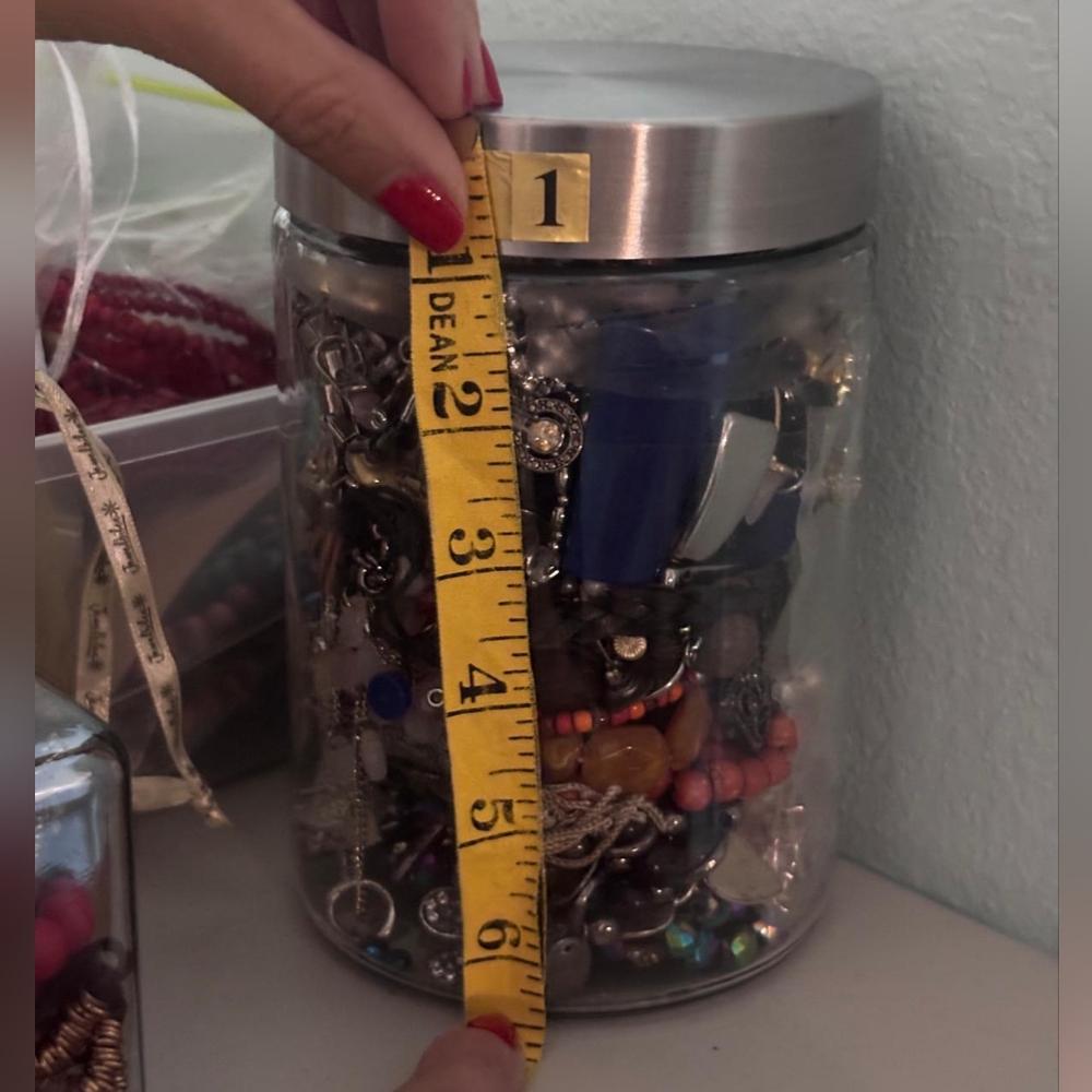 Craft Jar #11 Jewelry Pieces Crafts/Repair | About 60+ Pieces - Picture 3 of 8